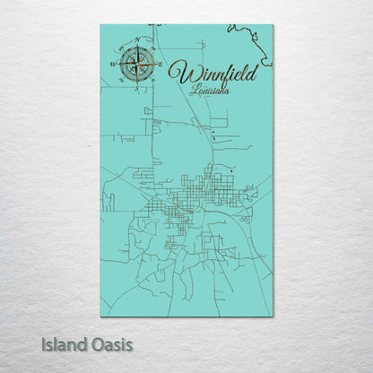 Winnfield, Louisiana Street Map