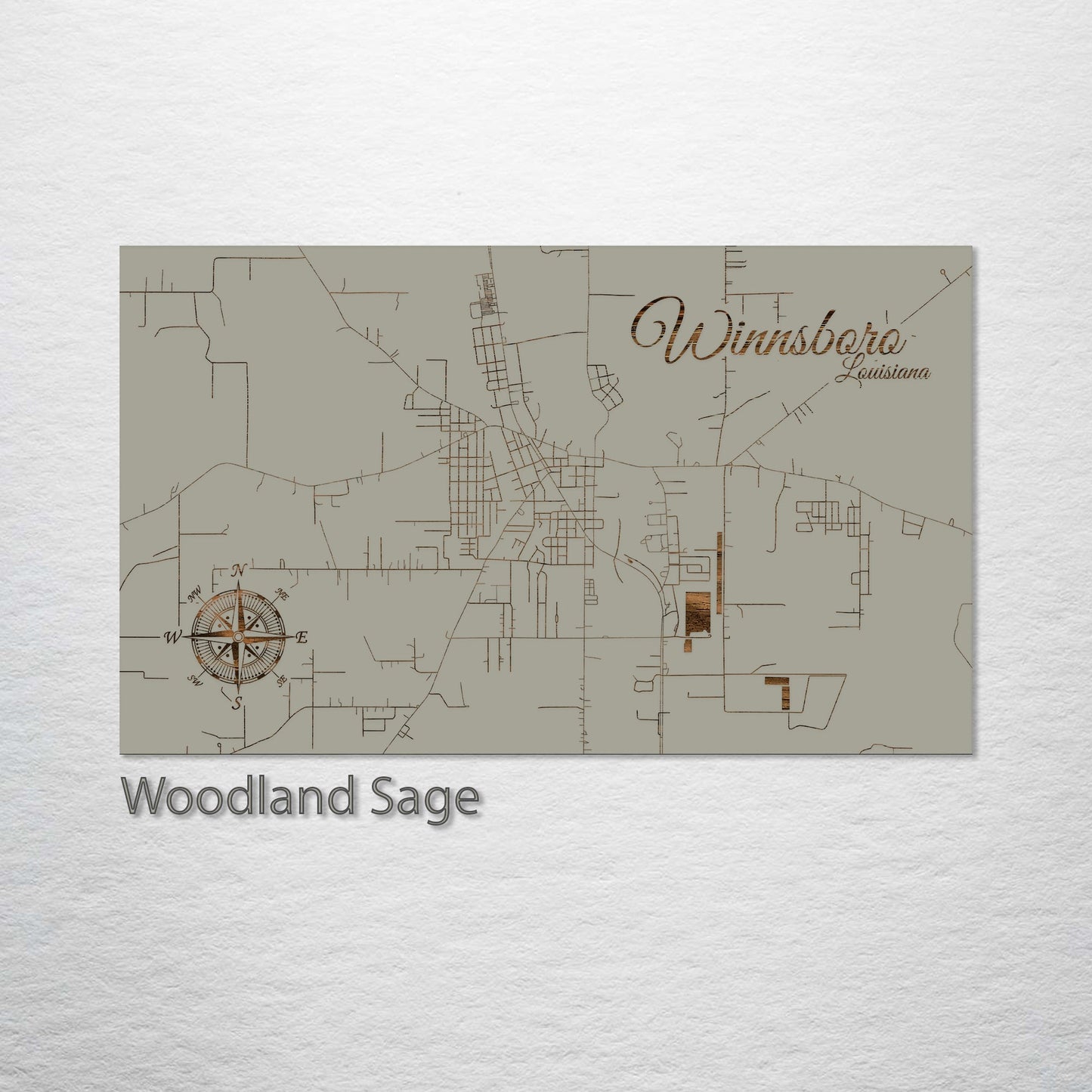 Winnsboro, Louisiana Street Map