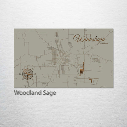 Winnsboro, Louisiana Street Map