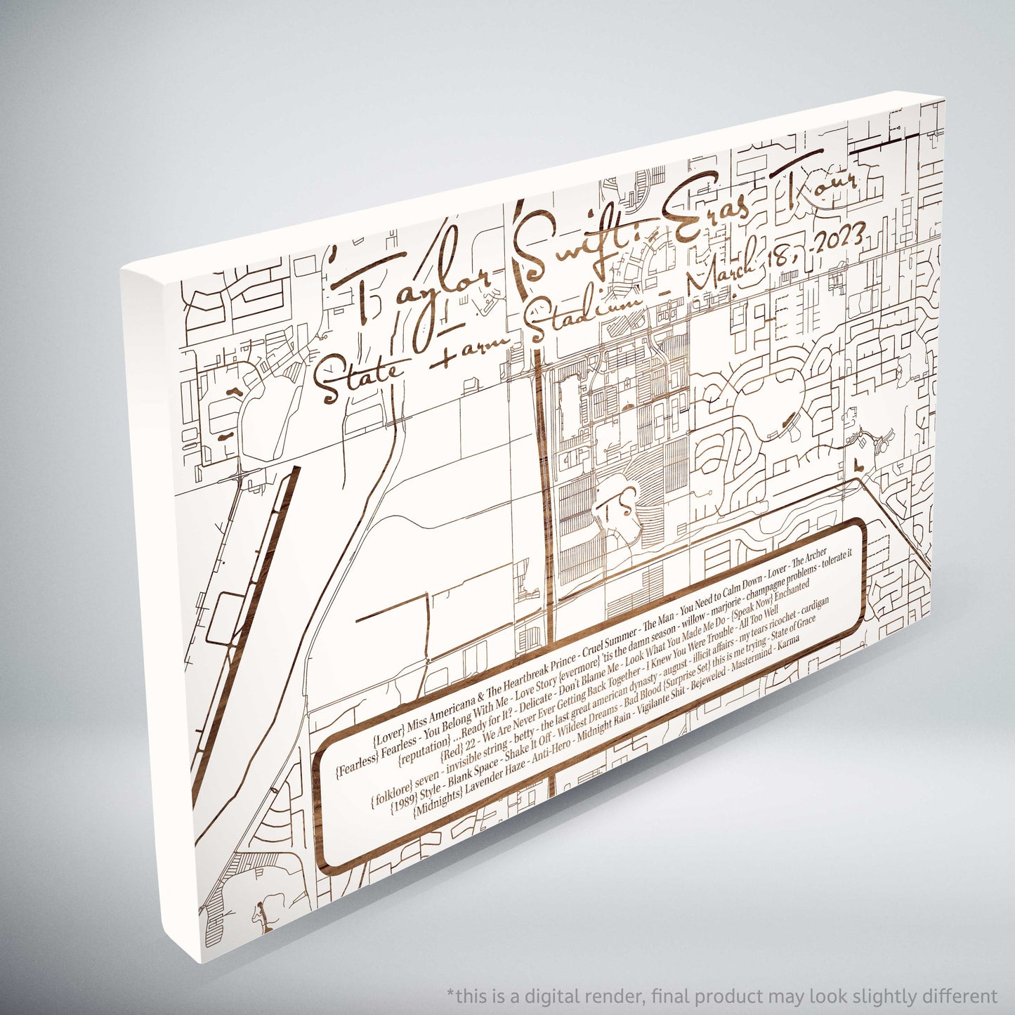 Taylor Swift Eras Tour Setlist - Limited Edition - Mini