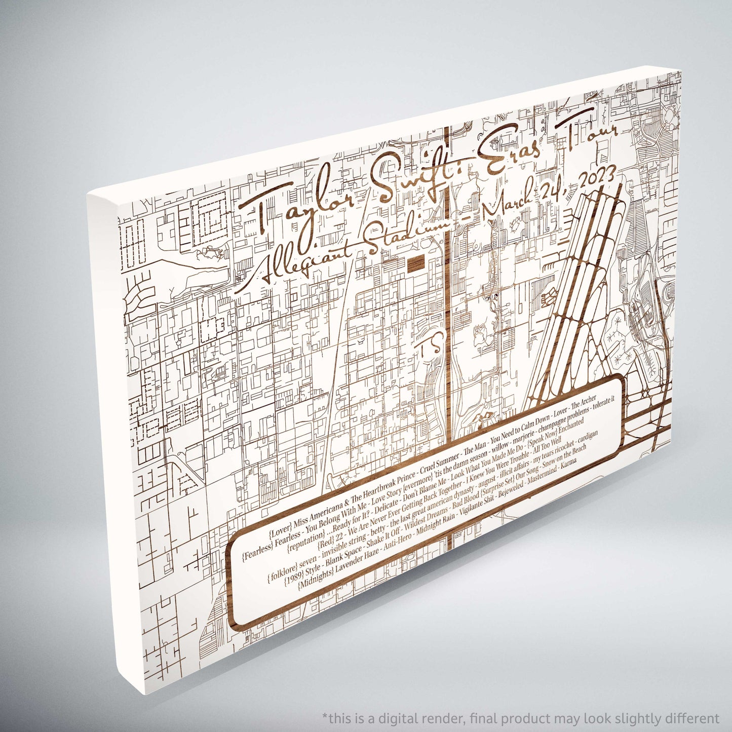 Taylor Swift Eras Tour Setlist - Limited Edition - Small