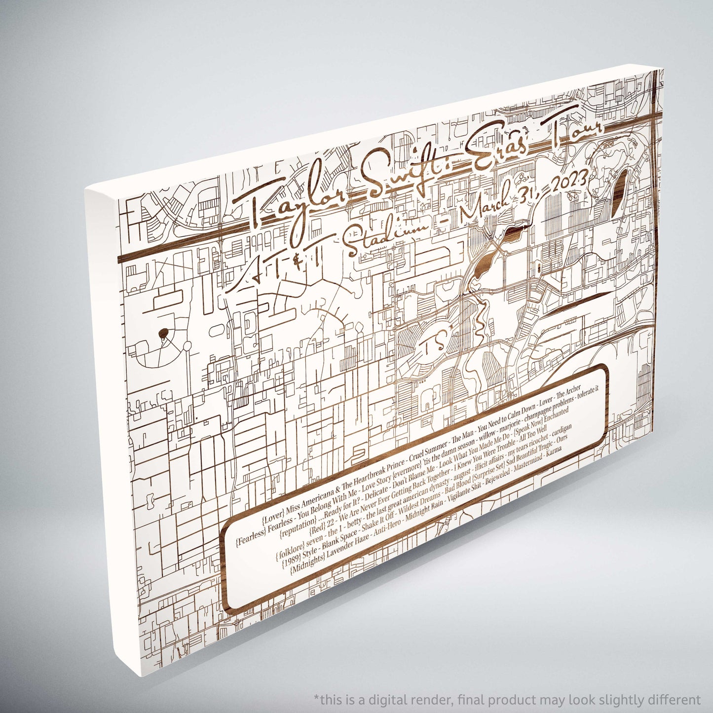 Taylor Swift Eras Tour Setlist - Limited Edition - Small