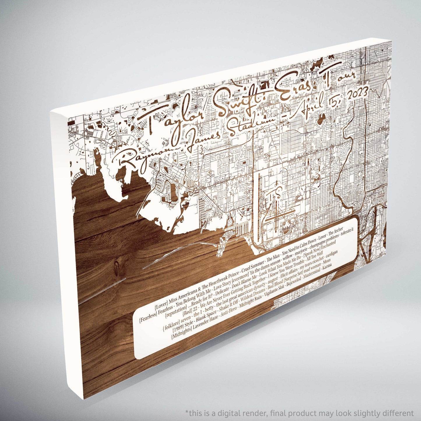 Taylor Swift Eras Tour Setlist - Limited Edition - Small