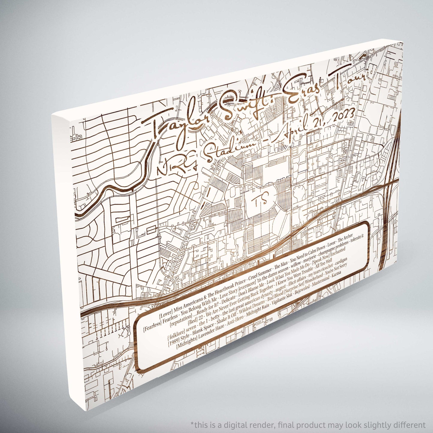 Taylor Swift Eras Tour Setlist - Limited Edition - Mini