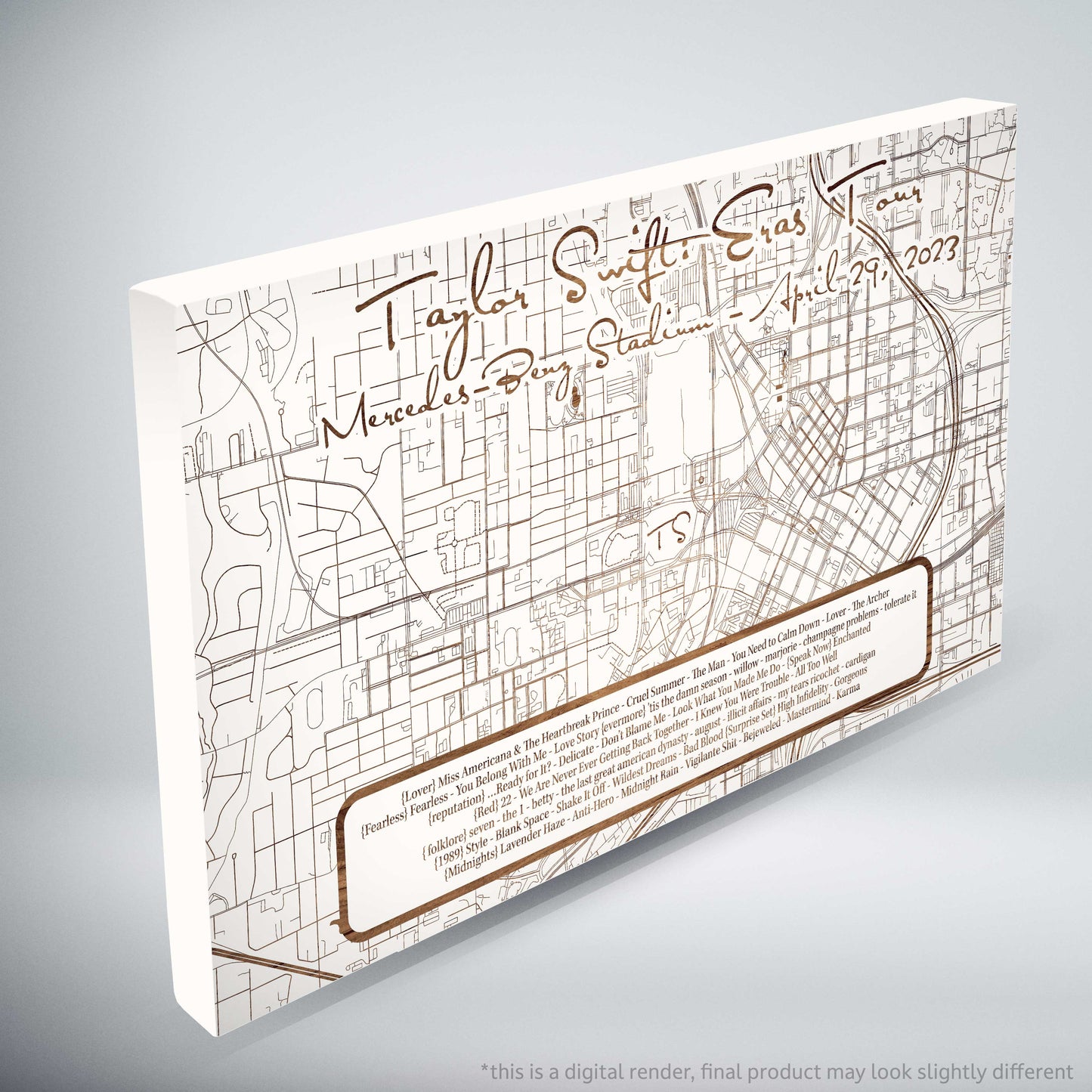 Taylor Swift Eras Tour Setlist - Limited Edition - Small