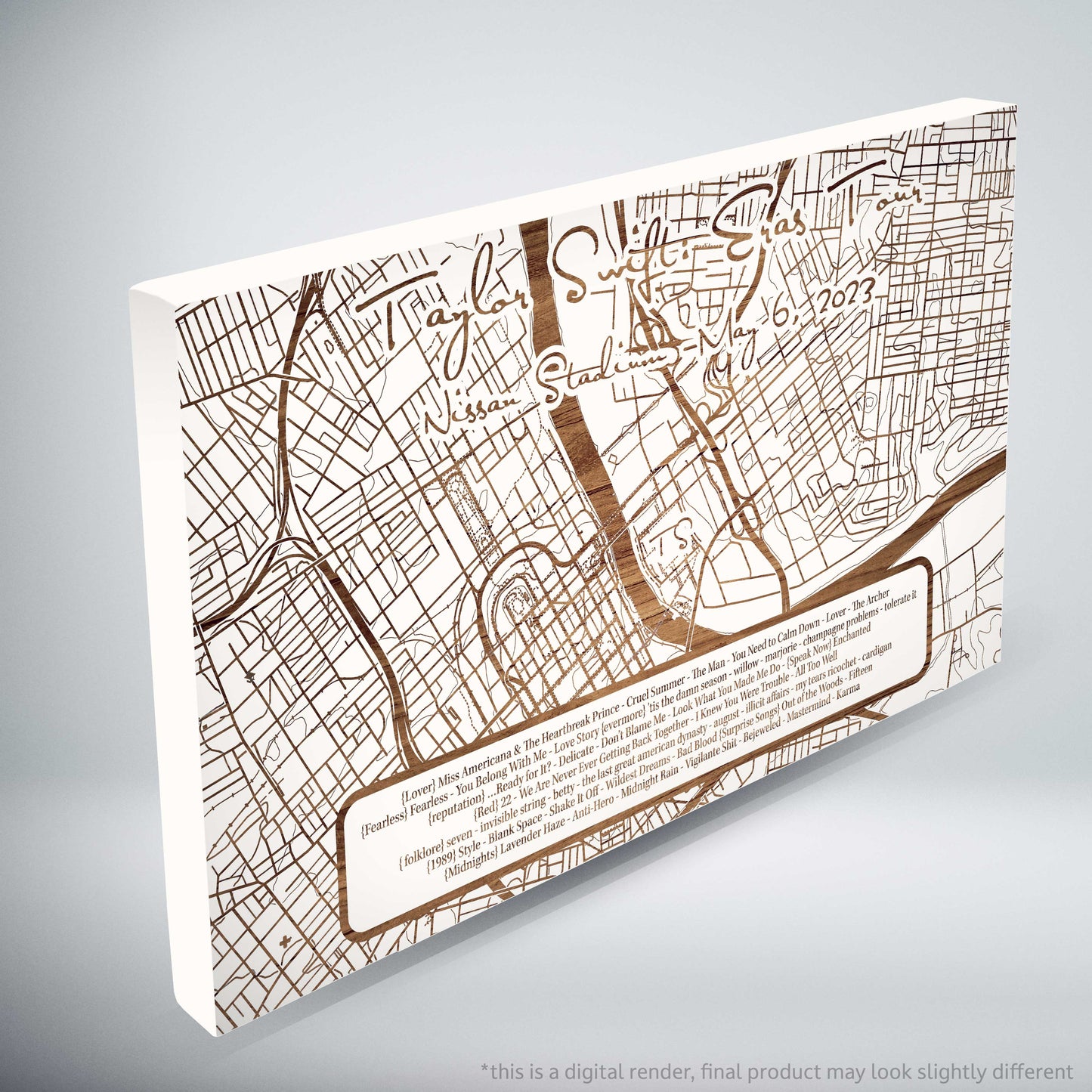 Taylor Swift Eras Tour Setlist - Limited Edition - Small