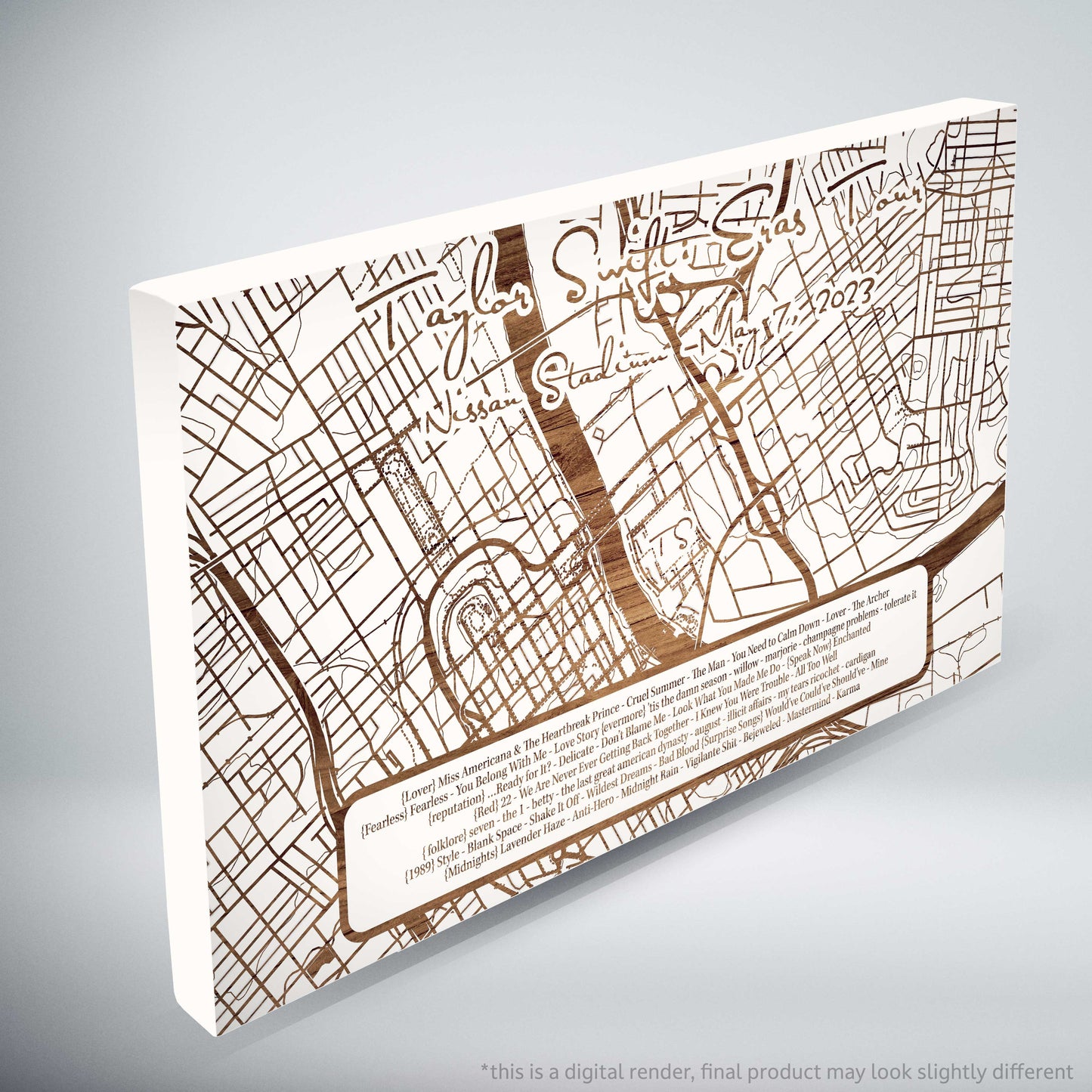 Taylor Swift Eras Tour Setlist - Limited Edition - Small