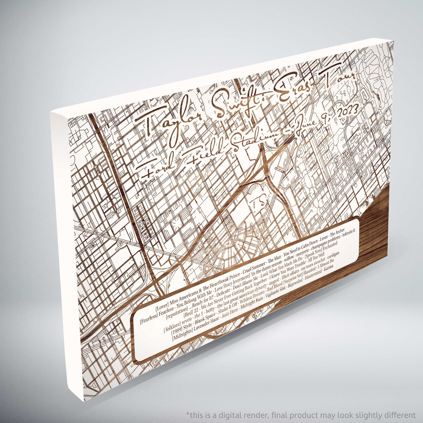 Taylor Swift Eras Tour Setlist - Limited Edition - Small