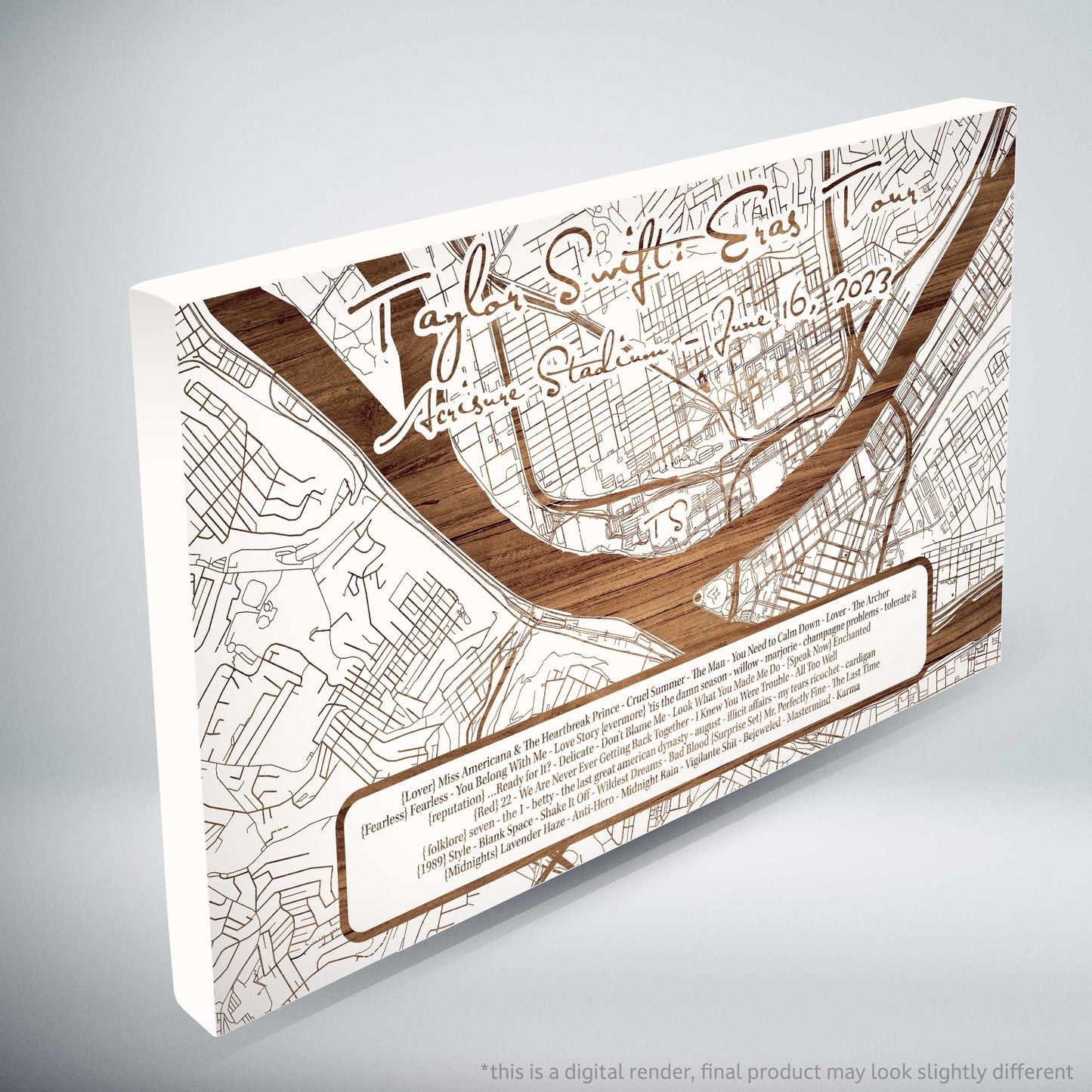 Taylor Swift Eras Tour Setlist - Limited Edition - Mini