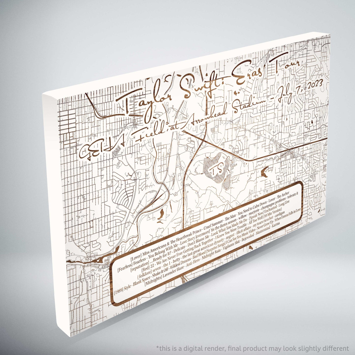 Taylor Swift Eras Tour Setlist - Limited Edition - Small