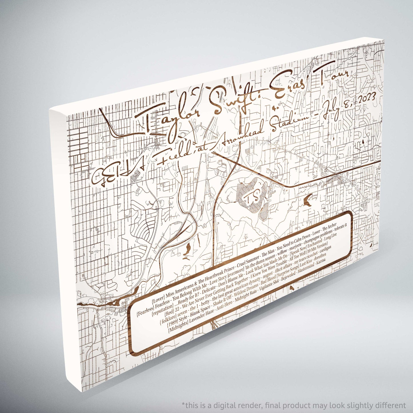 Taylor Swift Eras Tour Setlist - Limited Edition - Small