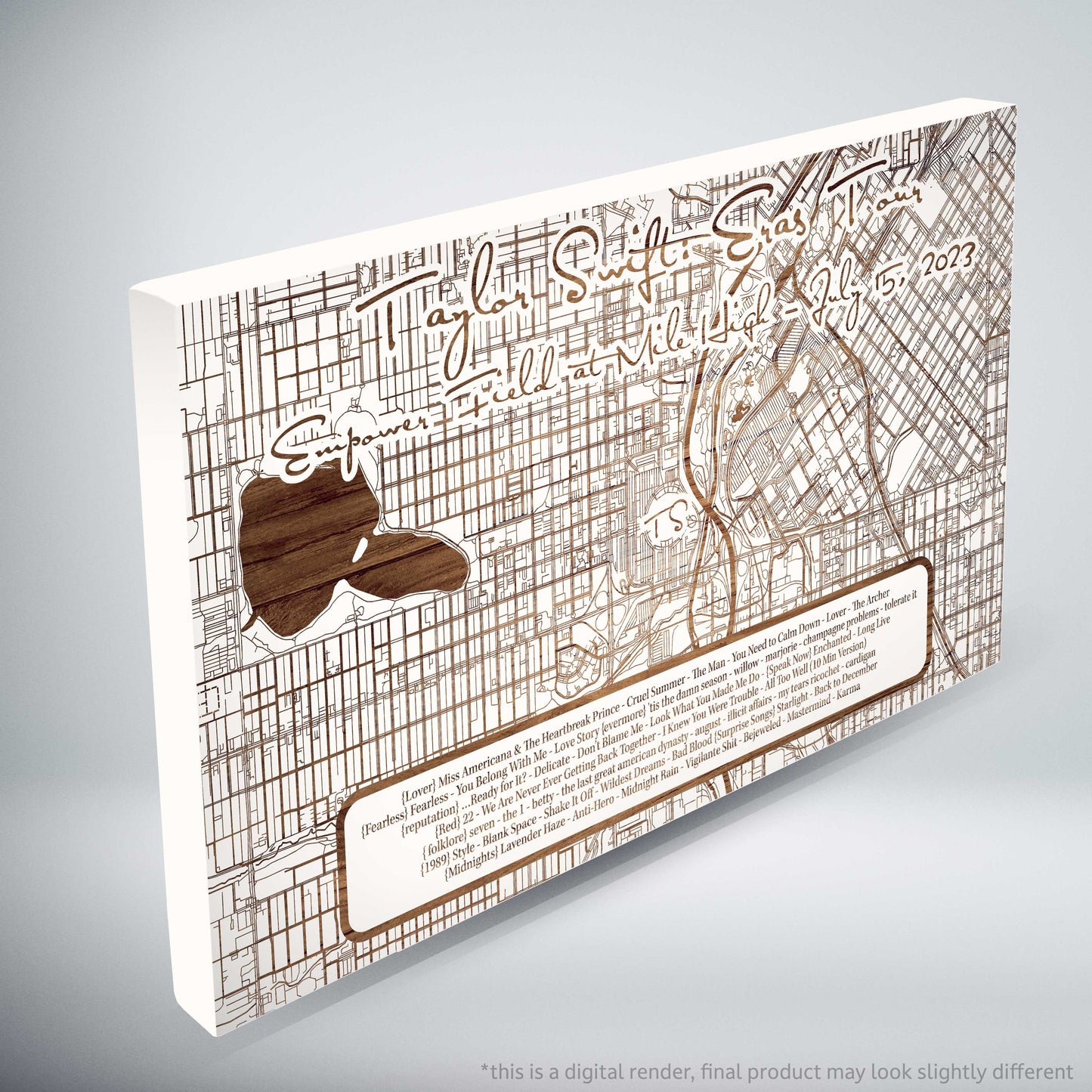 Taylor Swift Eras Tour Setlist - Limited Edition - Mini