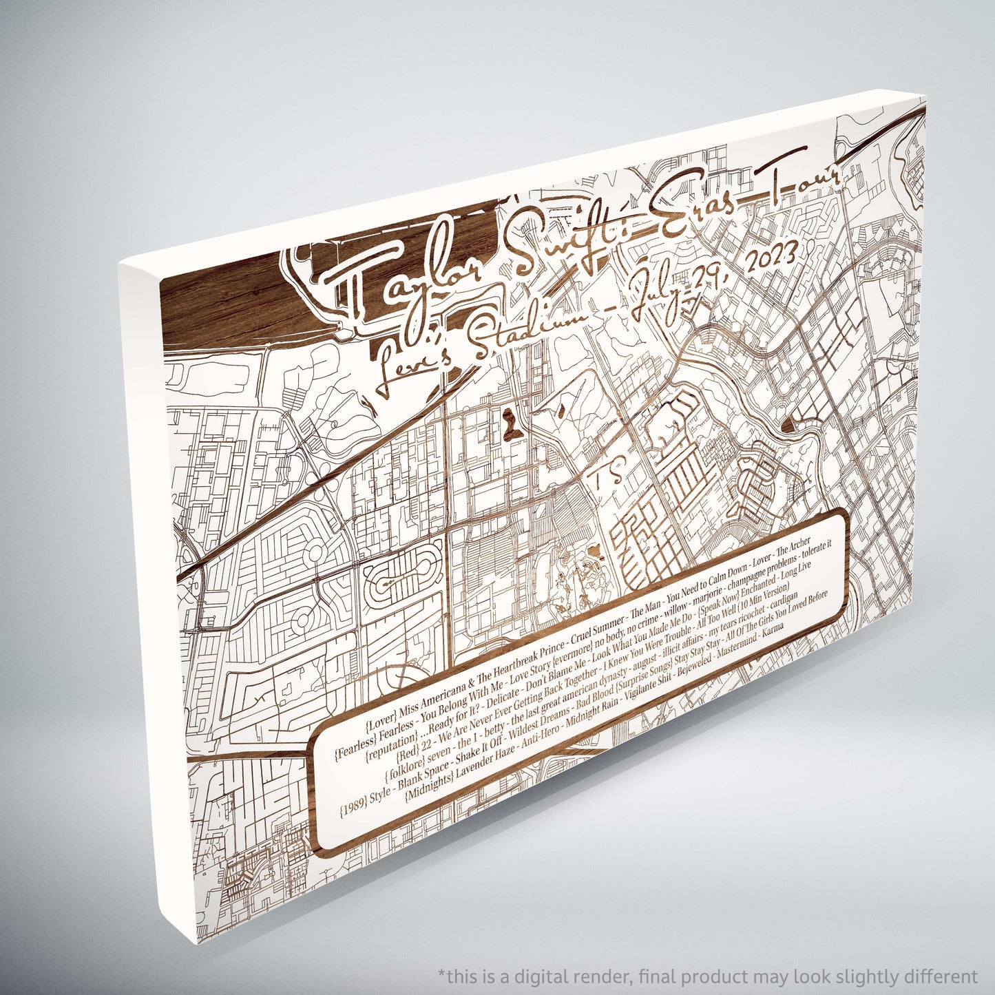 Taylor Swift Eras Tour Setlist - Limited Edition - Mini
