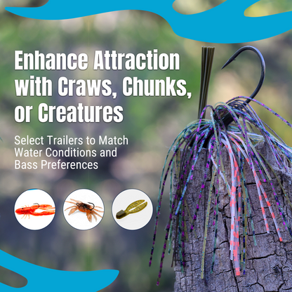 Reaction Tackle Lead Flipping Jigs- 3-PACK - New