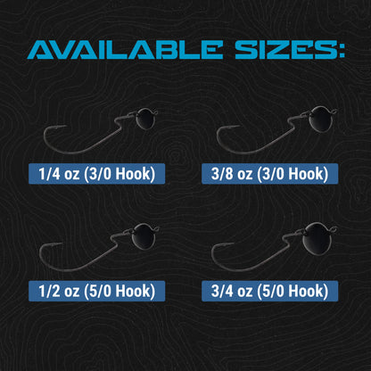 Reaction Tackle Lead Swing Football Jigs - 5-PACK