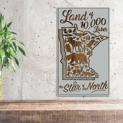 Minnesota Abstract - Star of the North