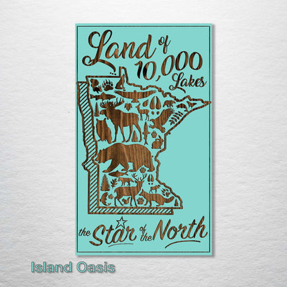 Minnesota Abstract - Star of the North