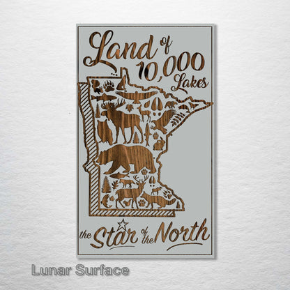 Minnesota Abstract - Star of the North