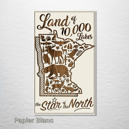 Minnesota Abstract - Star of the North