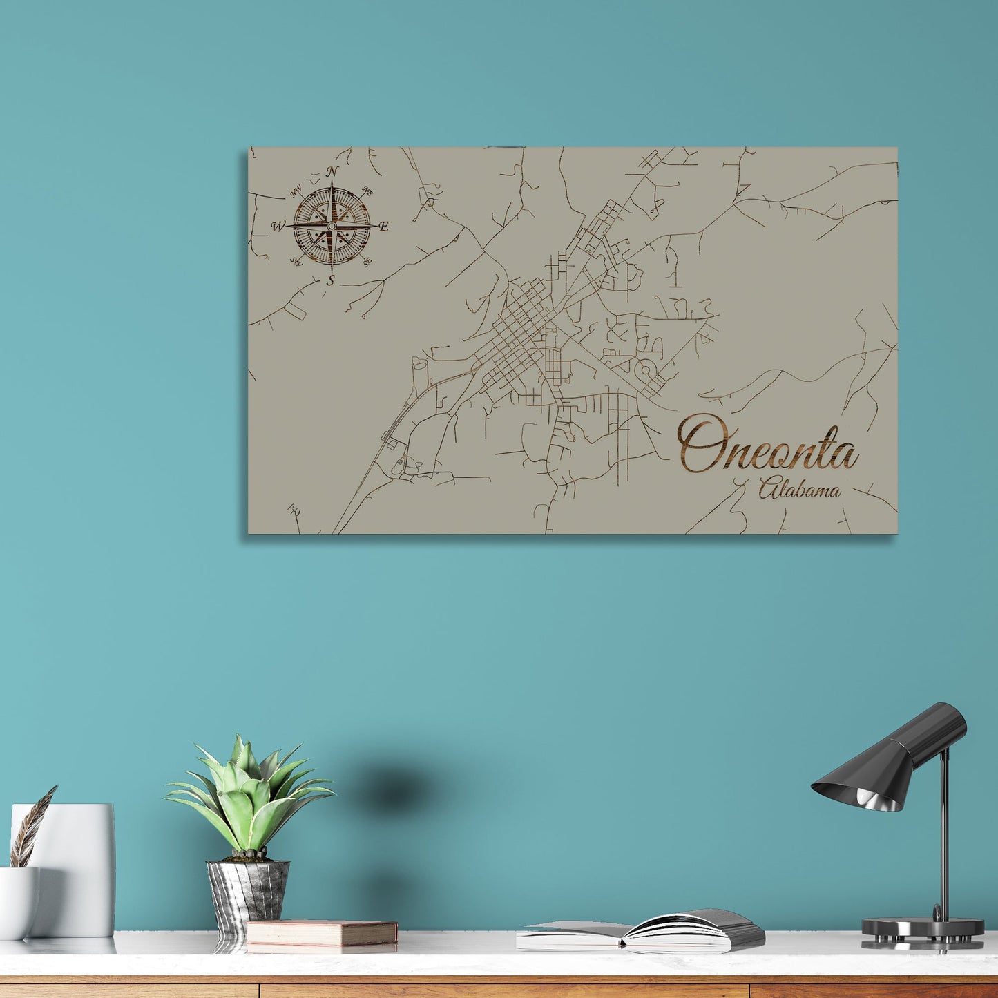 Oneonta, Alabama Street Map