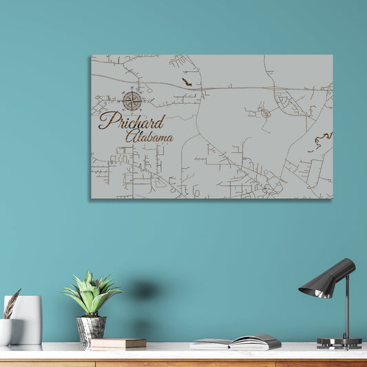 Prichard, Alabama Street Map