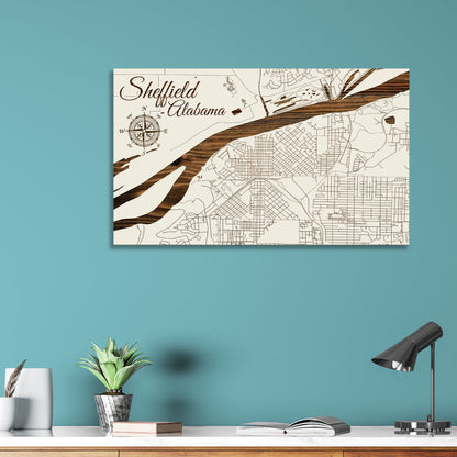 Sheffield, Alabama Street Map