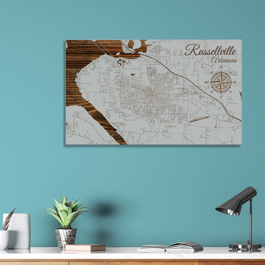 Russellville, Arkansas Street Map