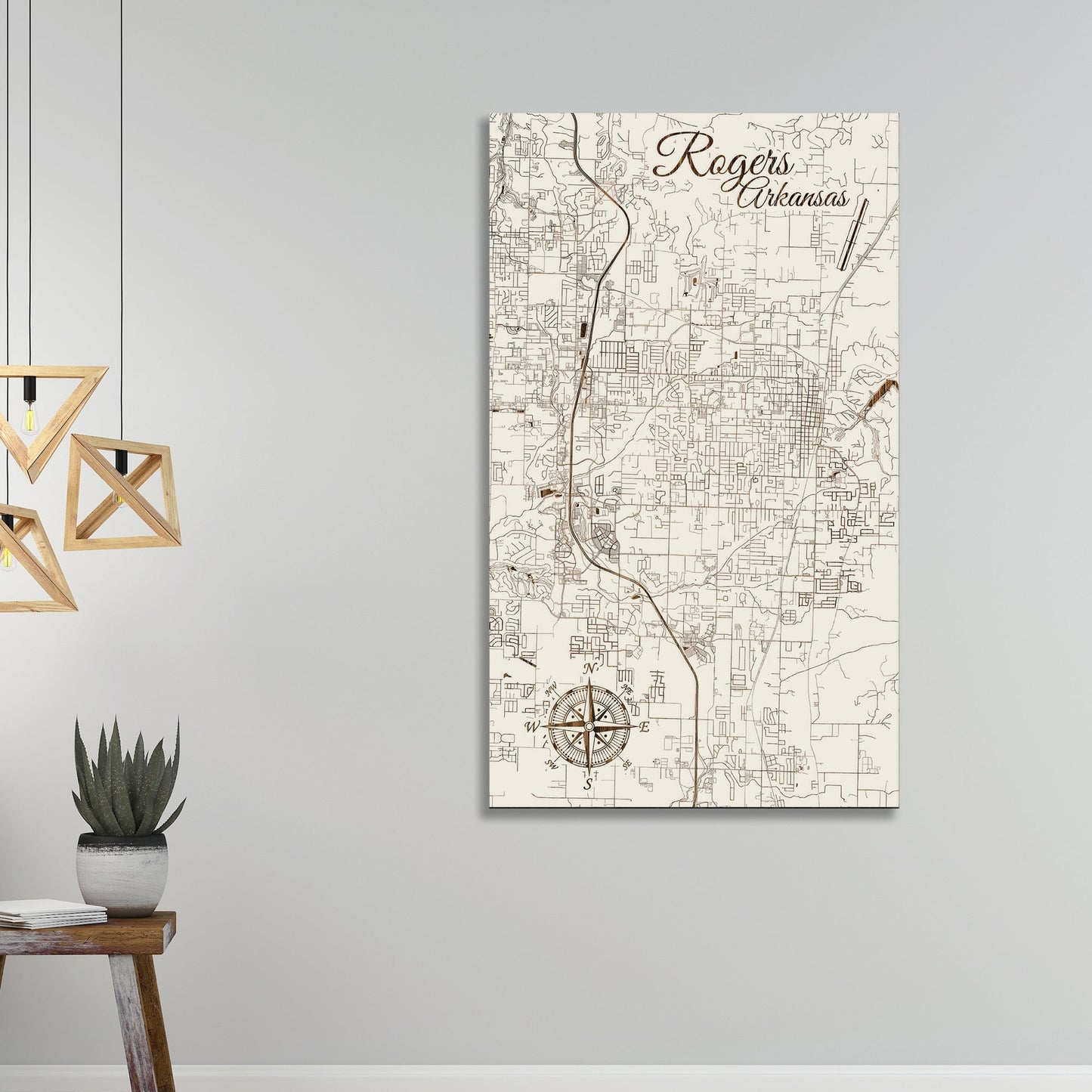 Rogers, Arkansas Street Map