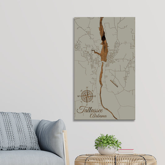 Tallassee, Alabama Street Map