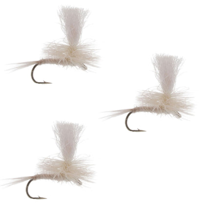 3 Pack Parachute Light Cahill Classic Trout Dry Fly Fishing Fly - Hook Size 16