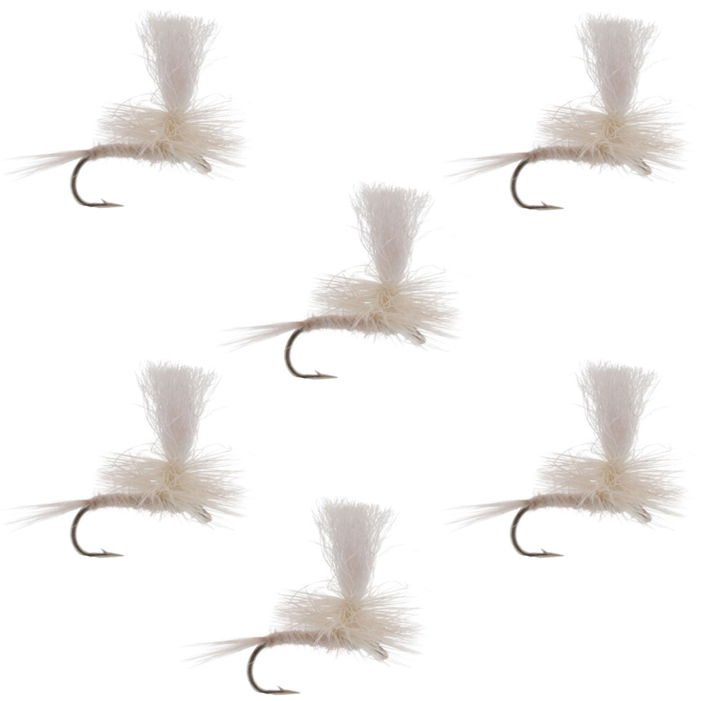 Parachute Light Cahill Classic Trout Dry Fly Fishing Fly - 6 Flies Hook Size 16