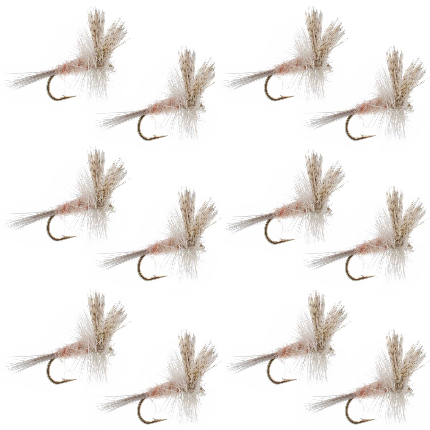 Light Hendrickson Classic Dry Fly - 12 Flies Size 18
