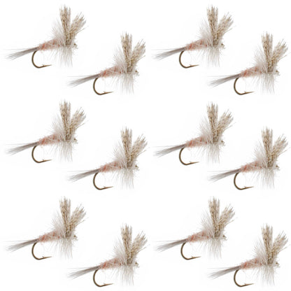 Light Hendrickson Classic Dry Fly - 12 Flies Size 18