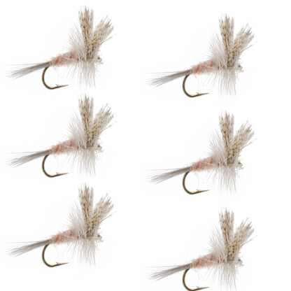 Light Hendrickson Classic Dry Fly - 6 Flies Size 18