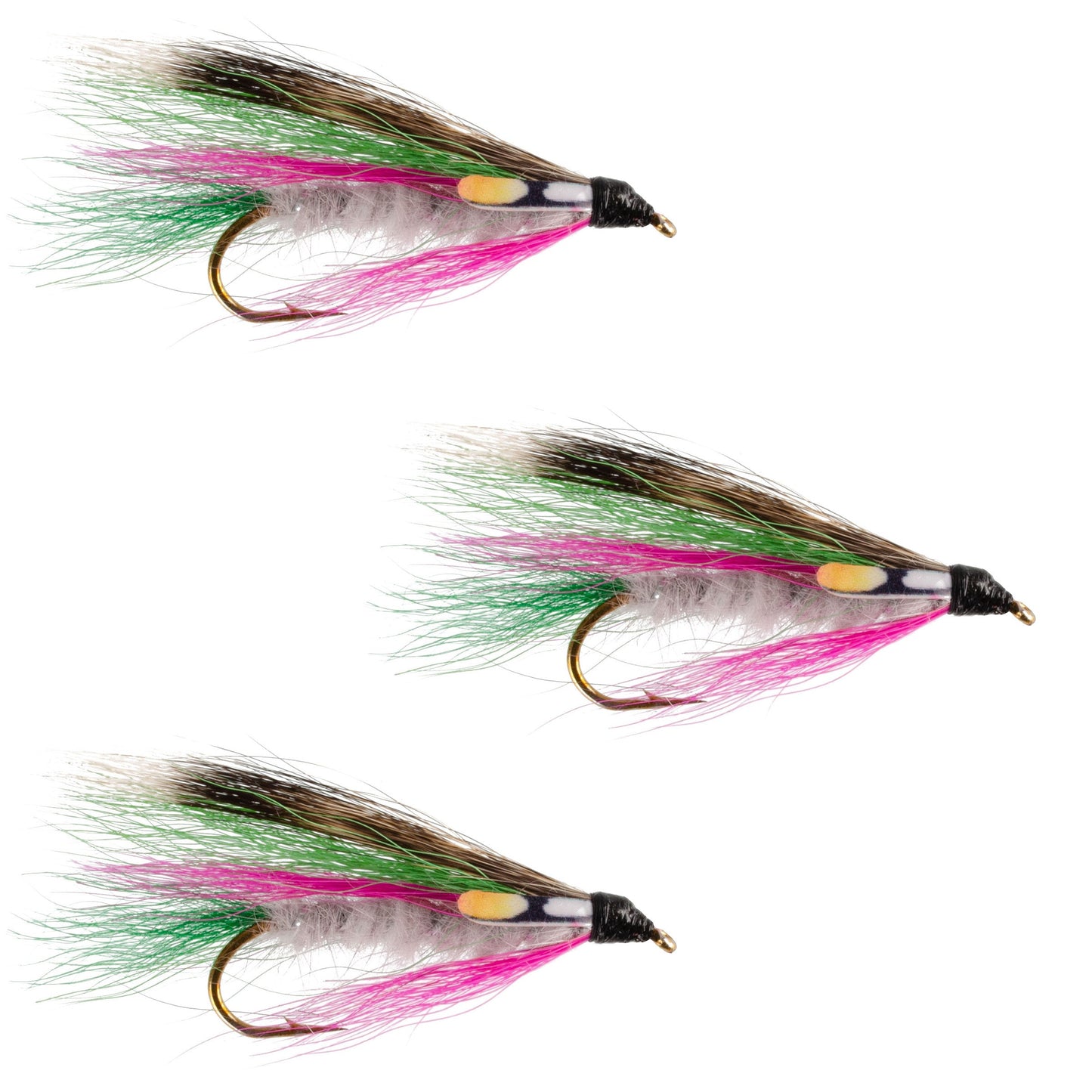 3 Pack Little Rainbow Trout Classic Streamer Flies - Hook Size 4