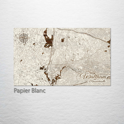 Waltham, Massachusetts Street Map