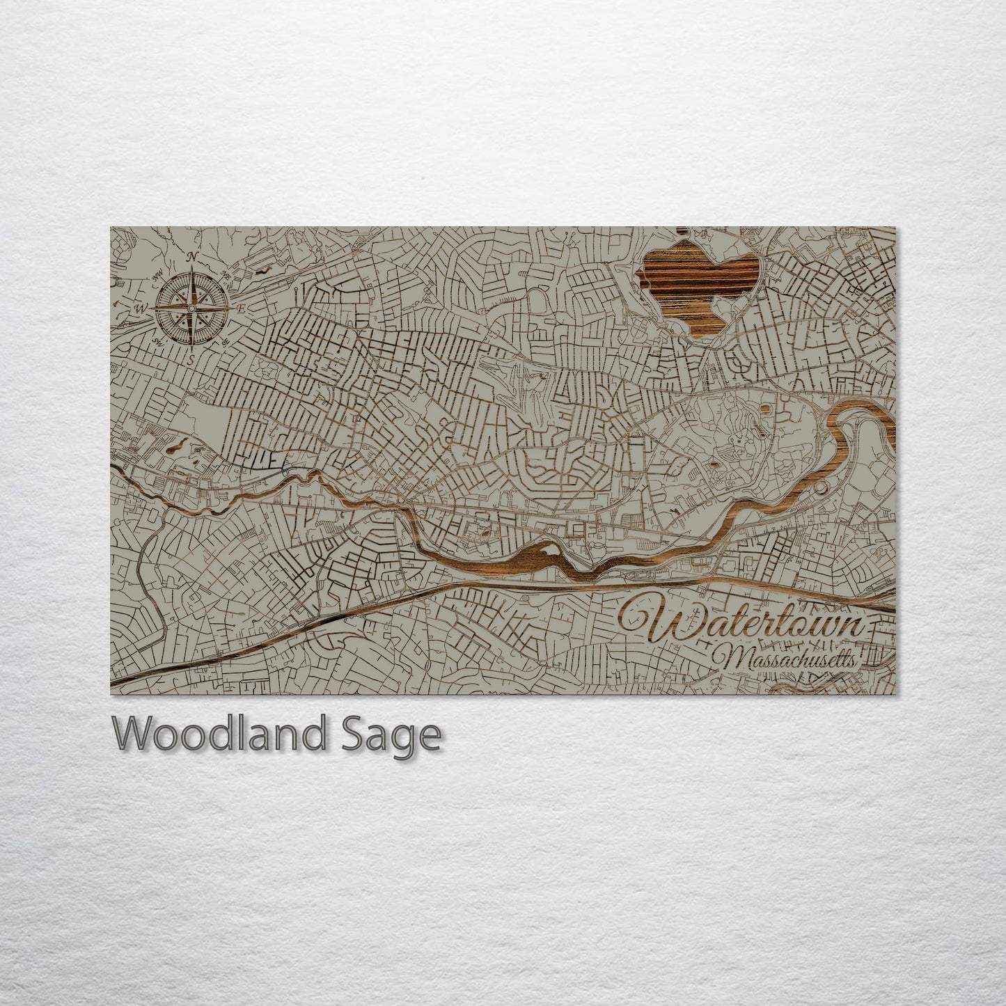 Watertown, Massachusetts Street Map