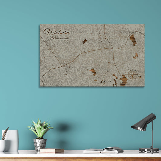 Woburn, Massachusetts Street Map