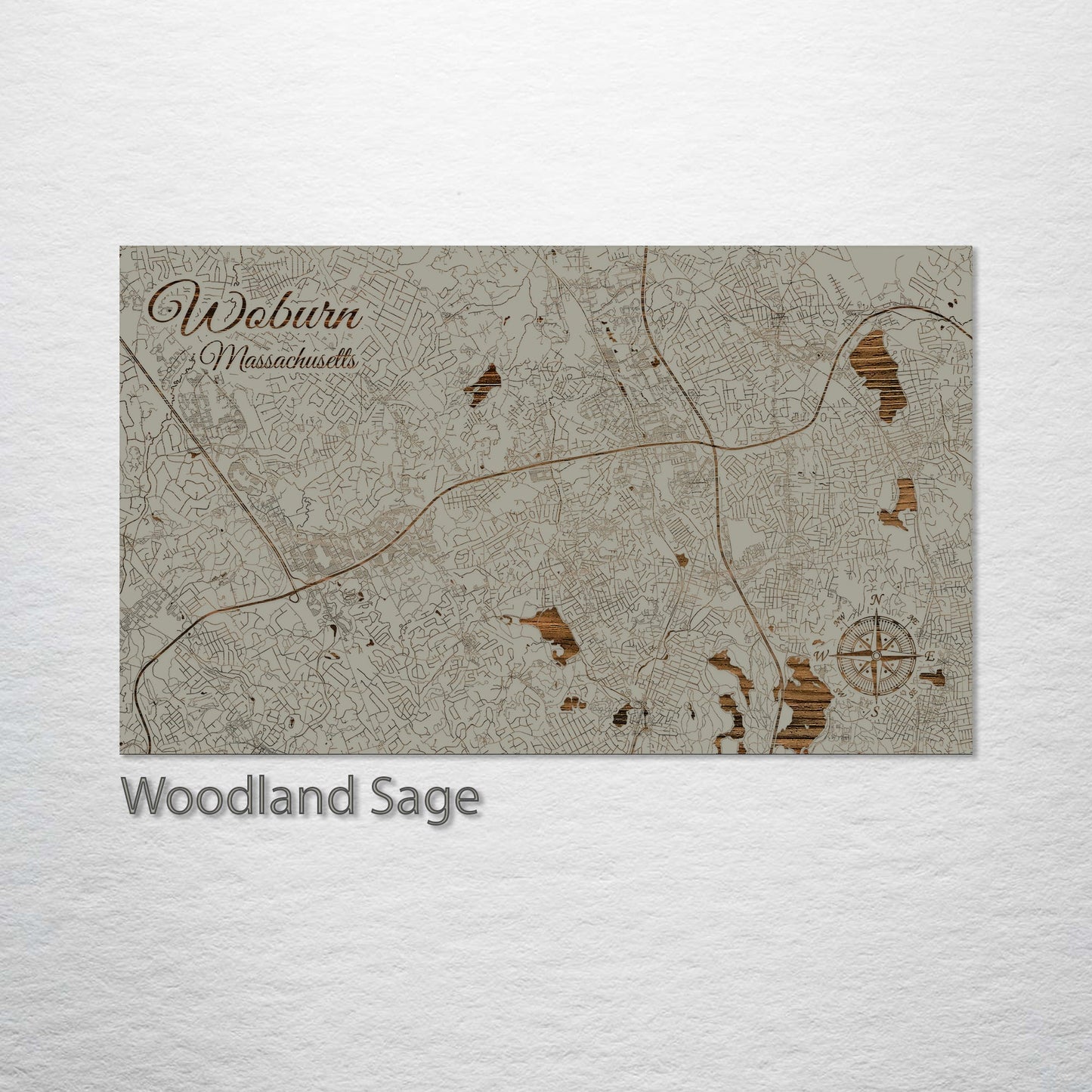 Woburn, Massachusetts Street Map