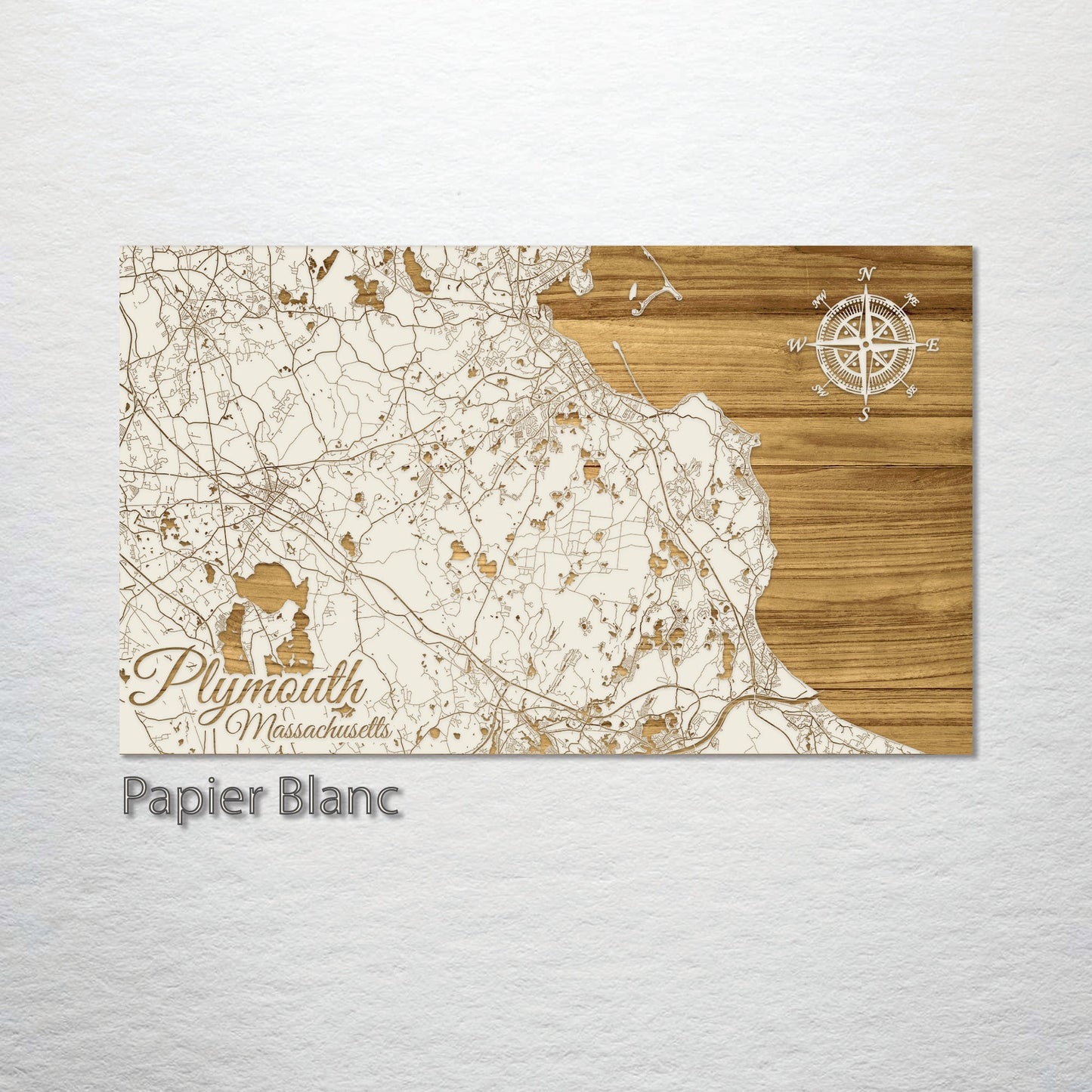 Plymouth, Massachusetts Engraved Map