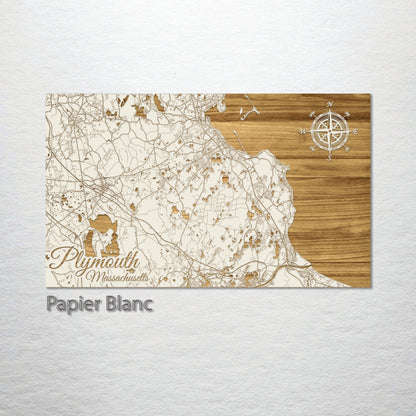 Plymouth, Massachusetts Engraved Map