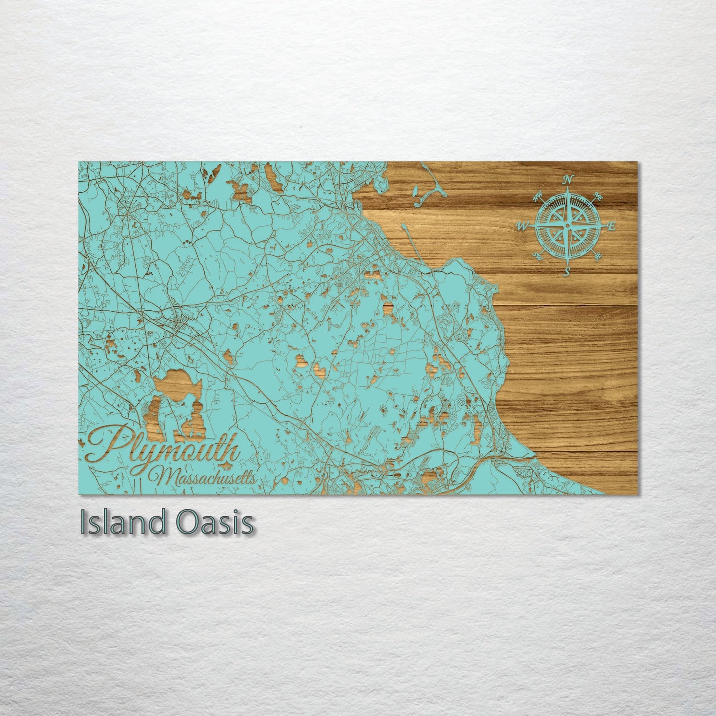 Plymouth, Massachusetts Engraved Map