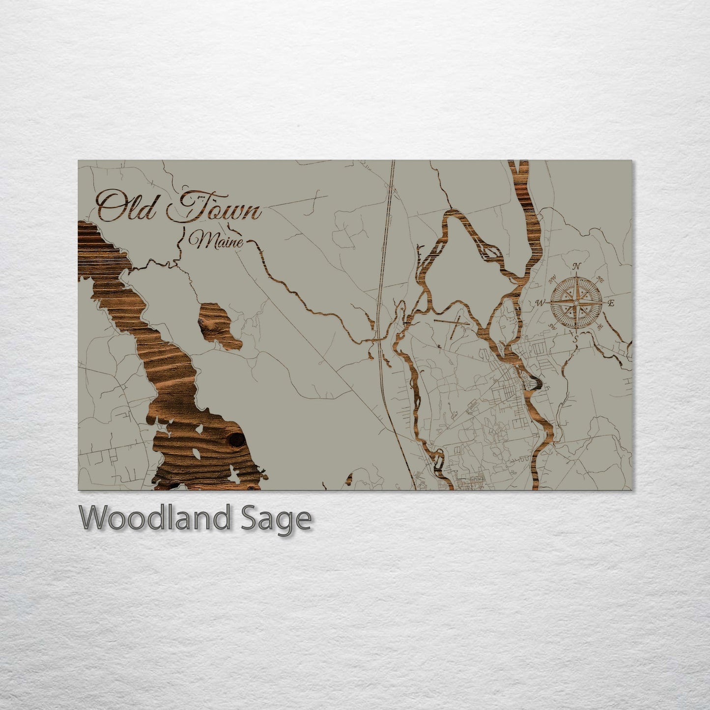 Old Town, Maine Street Map