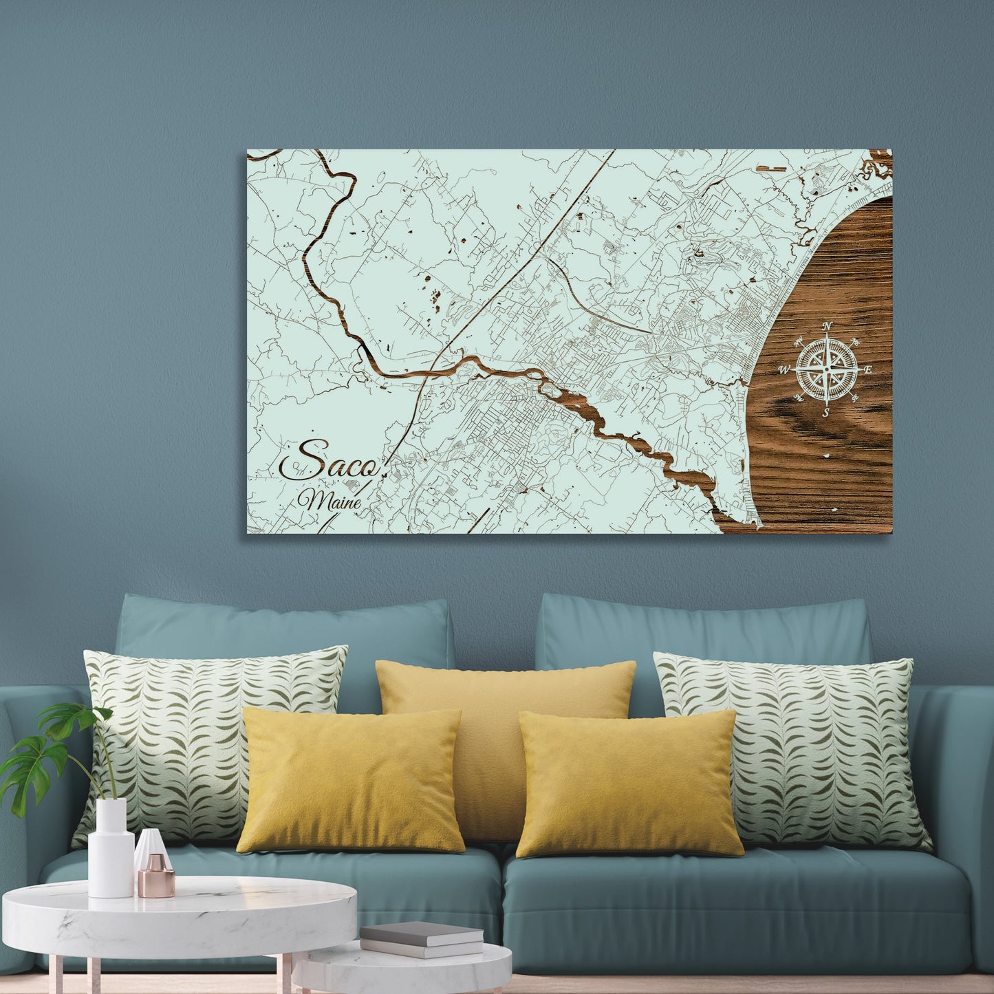 Saco, Maine Street Map