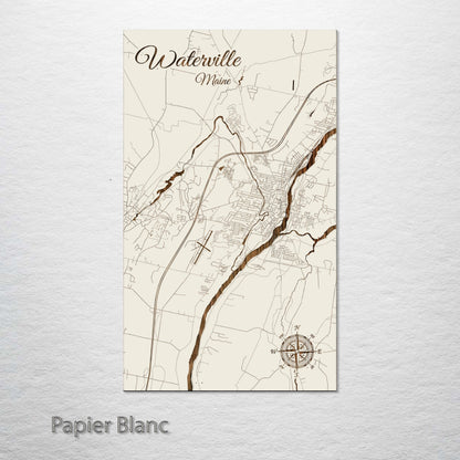 Waterville, Maine Street Map