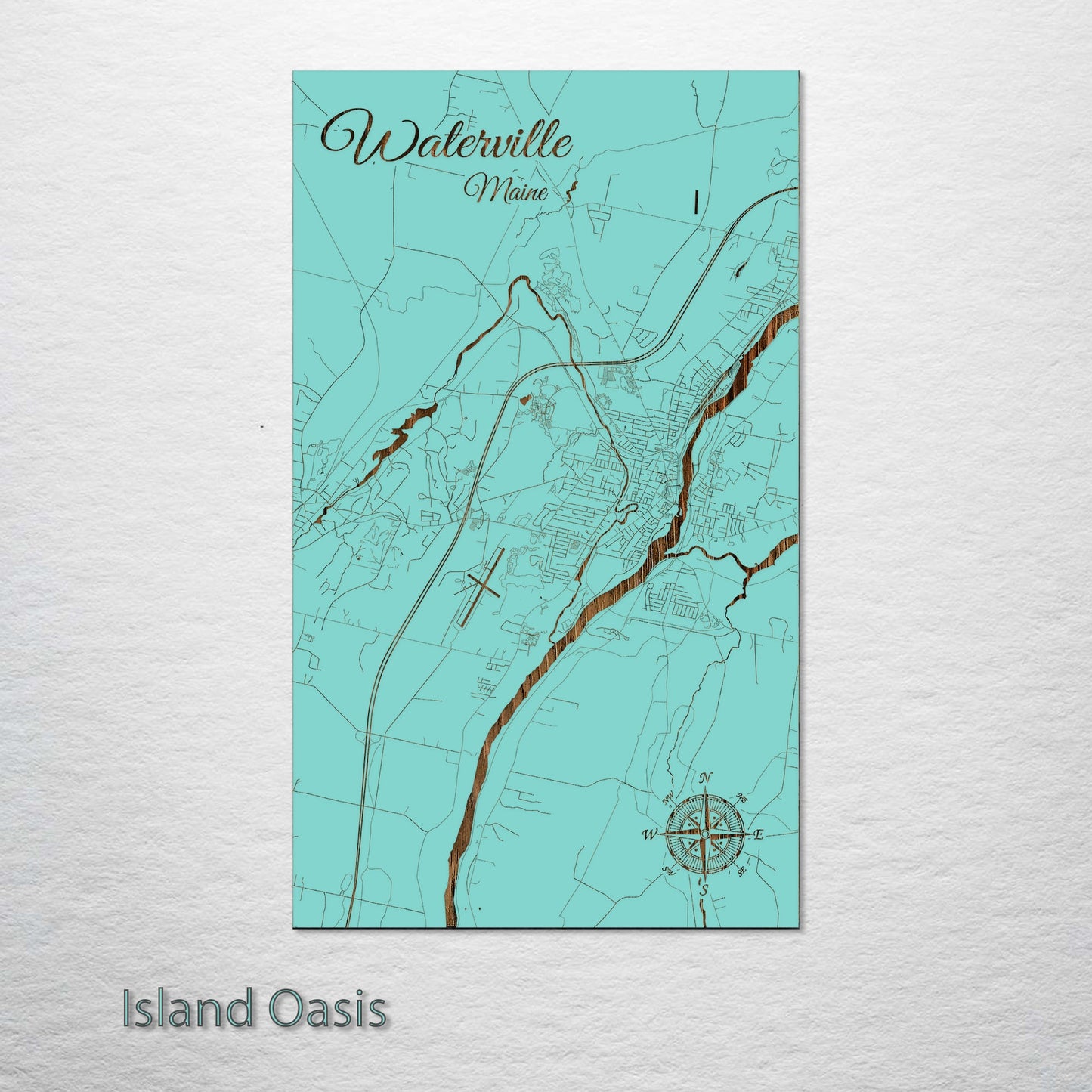 Waterville, Maine Street Map