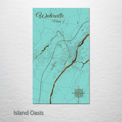 Waterville, Maine Street Map