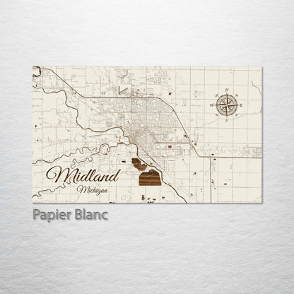 Midland, Michigan Street Map