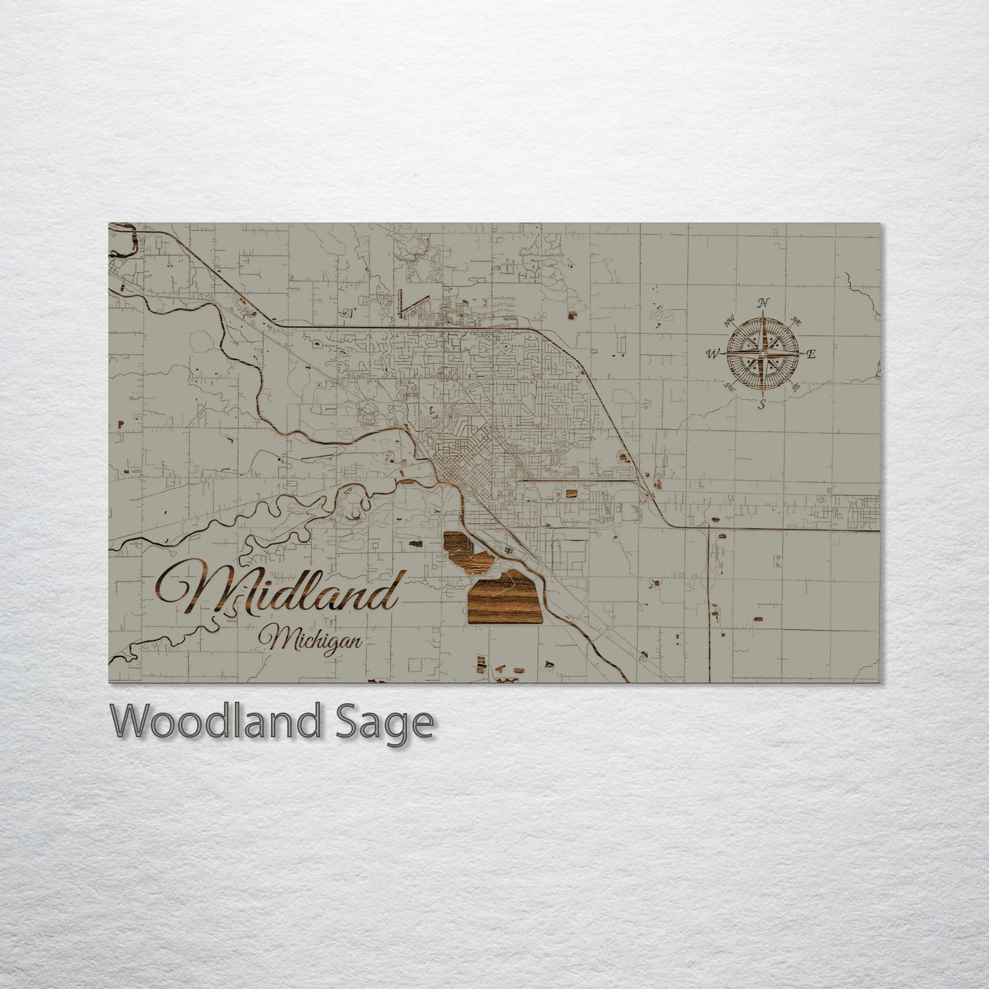 Midland, Michigan Street Map