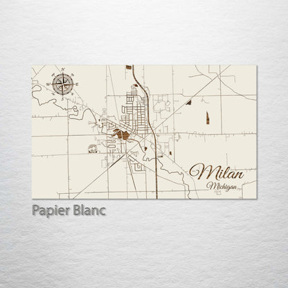 Milan, Michigan Street Map